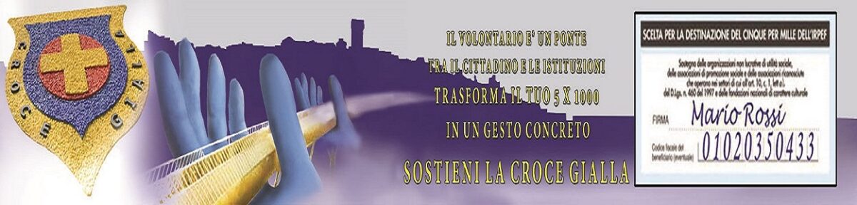 Banner Croce Gialla